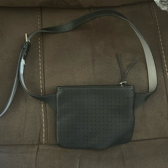 Kenneth Cole Reaction Handbags - Kenneth Kole Waist purse. Black with silver hardware NWT